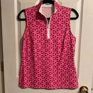 JMcLaughlin Women’s Sleeveless Pink Geometric Pattern - Size Small
